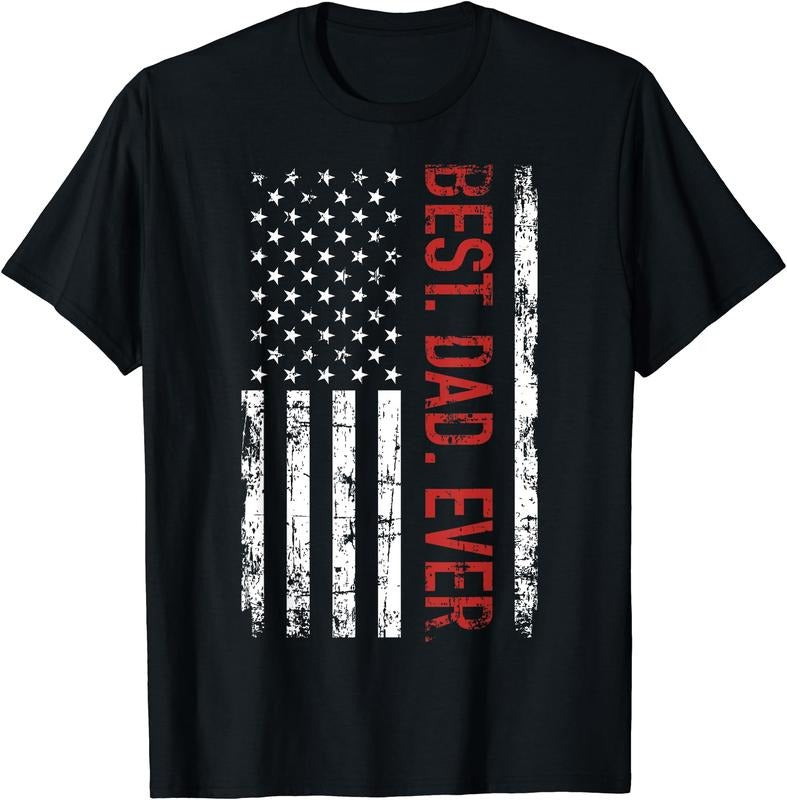 Best dad ever US american flag gift for father's day T-Shirt Hoodie, Sweatshirt | DripVista.com