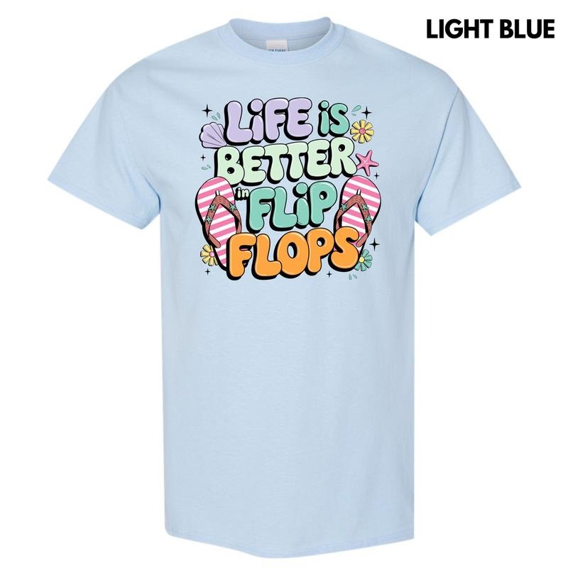 Better In Flip Flops Gildan Short Sleeve T-Shirt 'NLB' Hoodie, Sweatshirt | DripVista.com
