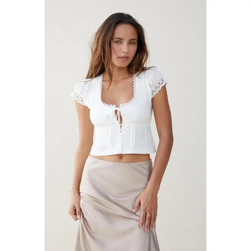 Beverly and Beck Women's Aurora Short Sleeve Top T-Shirts, Hoodie, Sweatshirt | DripVista.com