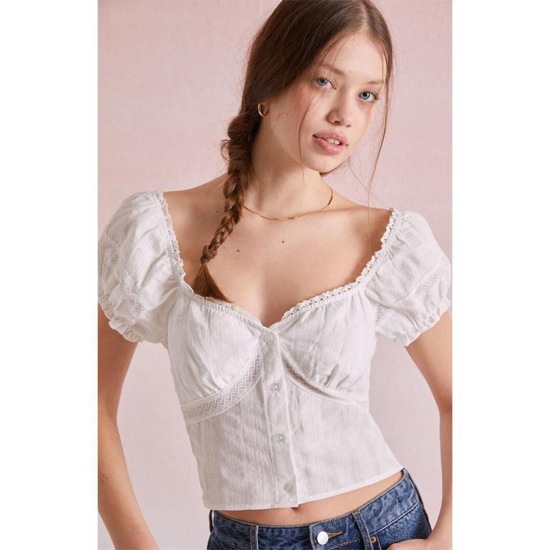 Beverly and Beck Women's Claudia Embroidered Top T-Shirts, Hoodie, Sweatshirt | DripVista.com