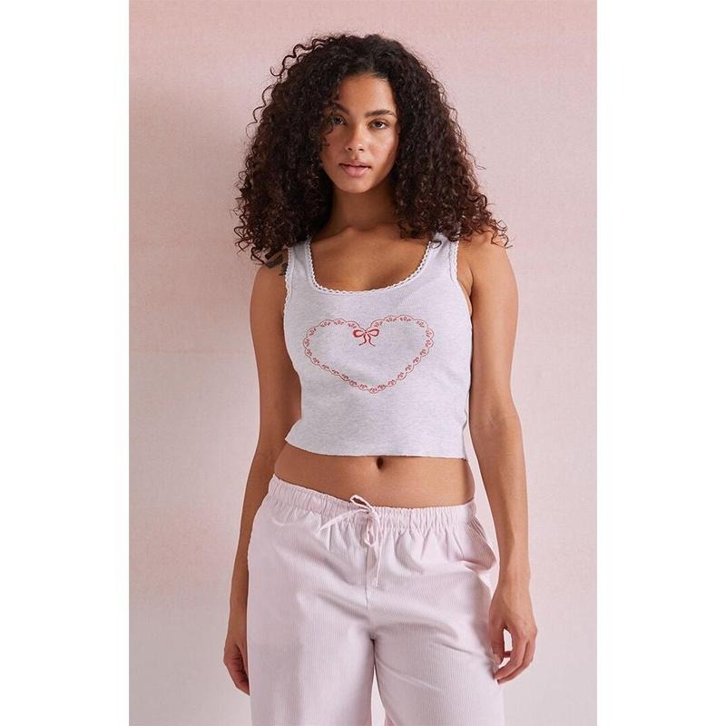 Beverly and Beck Women's Heart Bow Tank Top T-Shirts, Hoodie, Sweatshirt | DripVista.com
