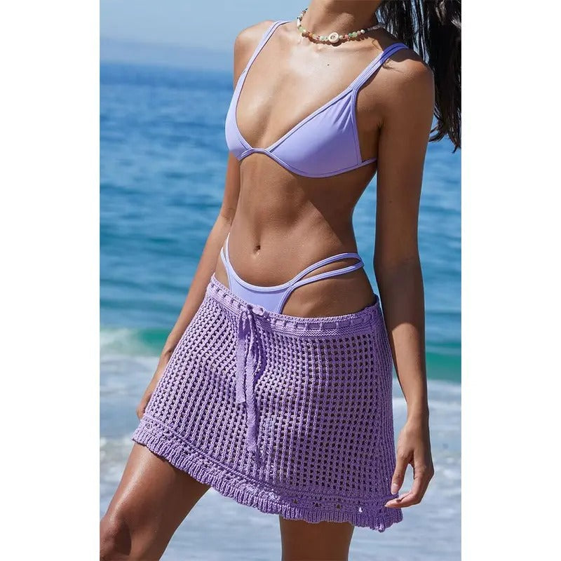 Beverly and Beck Women's Nova Tie Mini Skirt T-Shirts, Hoodie, Sweatshirt | DripVista.com
