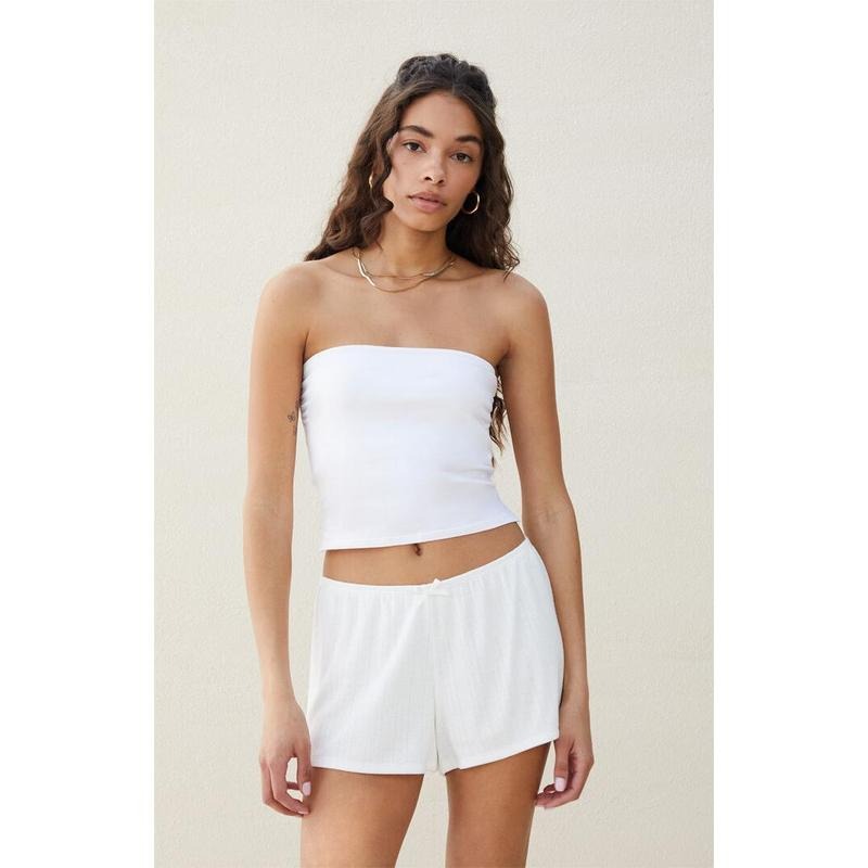 Beverly and Beck Women's Pointelle Shorts T-Shirts, Hoodie, Sweatshirt | DripVista.com