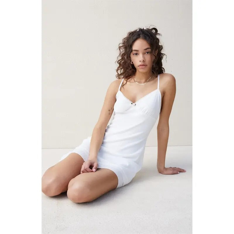 Beverly and Beck Women's Sofia Pointelle V-Neck Mini Dress T-Shirts, Hoodie, Sweatshirt | DripVista.com