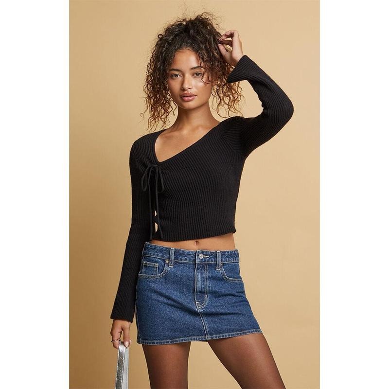 Beverly and Beck Women's Sophia Asymmetrical Tie Sweater T-Shirts, Hoodie, Sweatshirt | DripVista.com