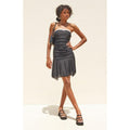 Beverly and Beck Women's Strapless Mesh Mini Dress