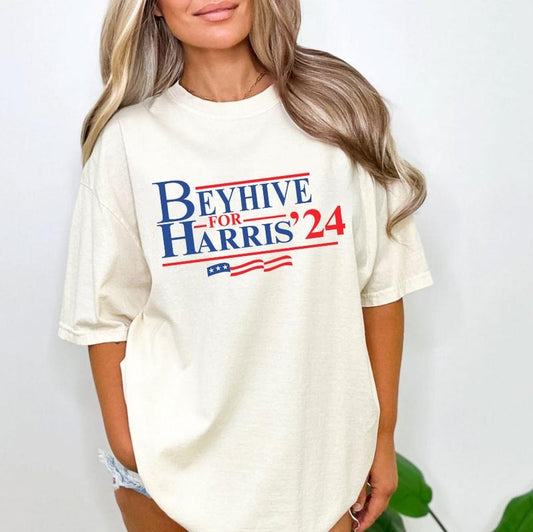 Beyhive For Harris 24 Shirt, Support For Kamala Shirt, Madam President Shirt, Vote For Blue Shirt, Election 2024 Tee