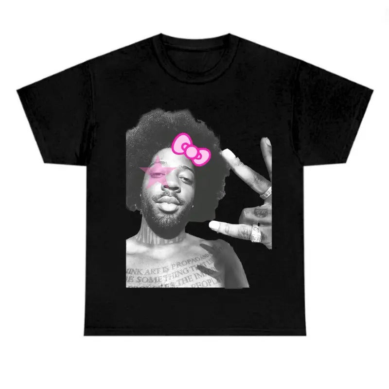 Big Face Black Brentt Pink Star Kittyyy Shirt Hoodie, Sweatshirt | DripVista.com