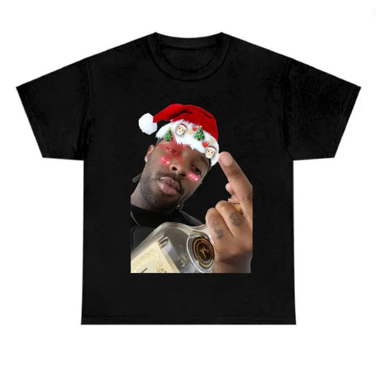 Big Face Brentt Red Star Christmas Faiyazz Shirt Classic Cotton