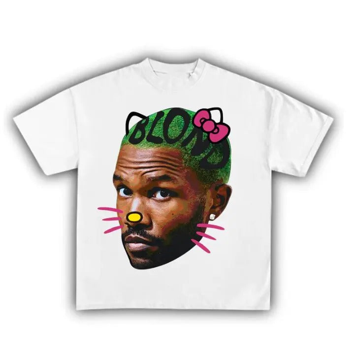 Big Face Frankkk Pink Kitty Shirt, Blonde Tee Hoodie, Sweatshirt | DripVista.com