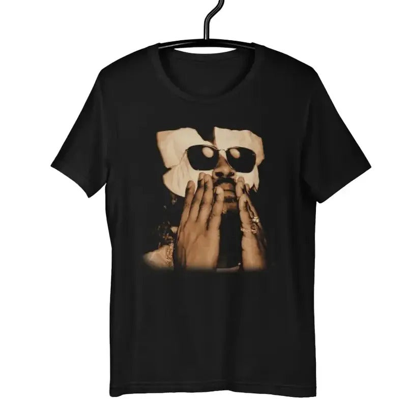 Big Face Future rap Black Tee Classic Cotton Hoodie, Sweatshirt | DripVista.com