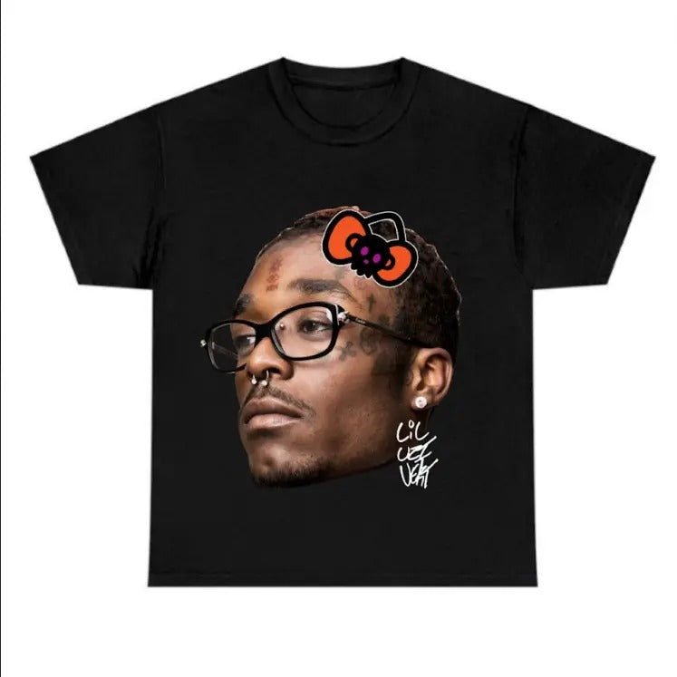 Big Face Lil Uzii Halloween Cute Black Shirt Cotton Hoodie, Sweatshirt | DripVista.com