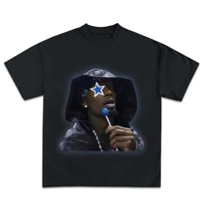 Big Face Playboyy Cartii Blue Star Shirt, Gift Shirt Hoodie, Sweatshirt | DripVista.com