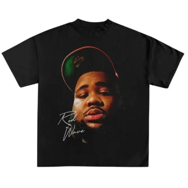 Big Face Rod Wave shirt - Rapper t shirt - hip hop shirt Classic Cotton Fabric Menswear Hoodie, Sweatshirt | DripVista.com