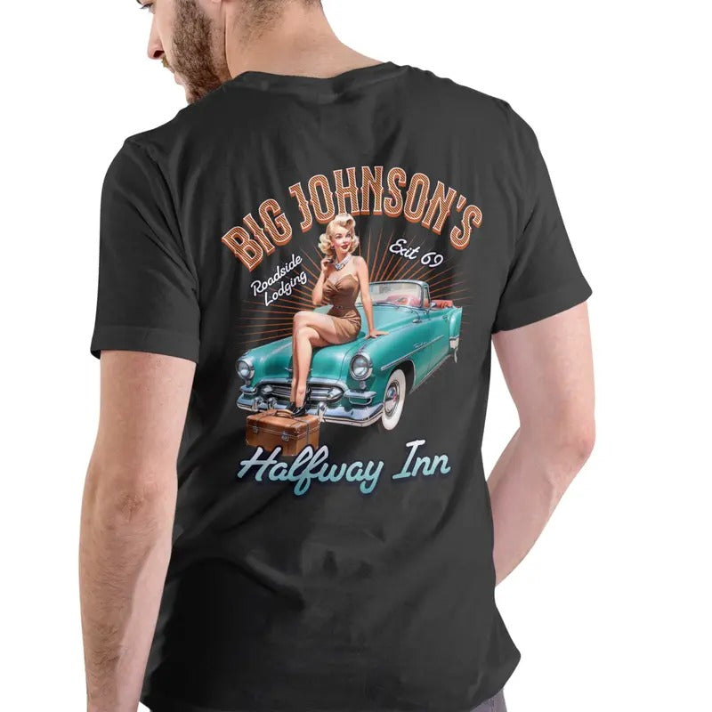 Big Johnson's Halfway Inn short sleeve T Shirt Casual Menswear