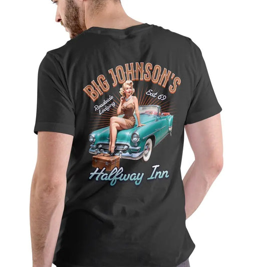 Big Johnson's Halfway Inn short sleeve T Shirt Casual Menswear