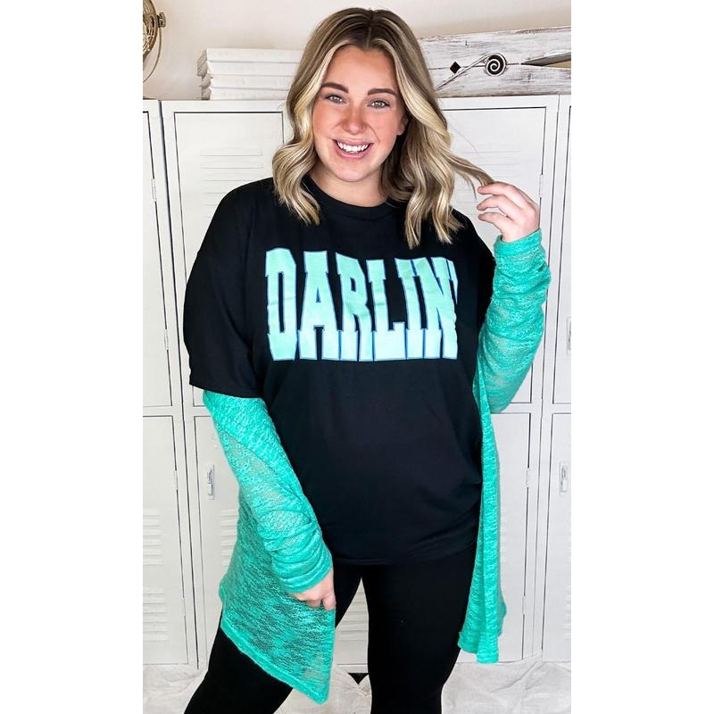 Big Letter DARLIN T-Shirt Hoodie, Sweatshirt | DripVista.com
