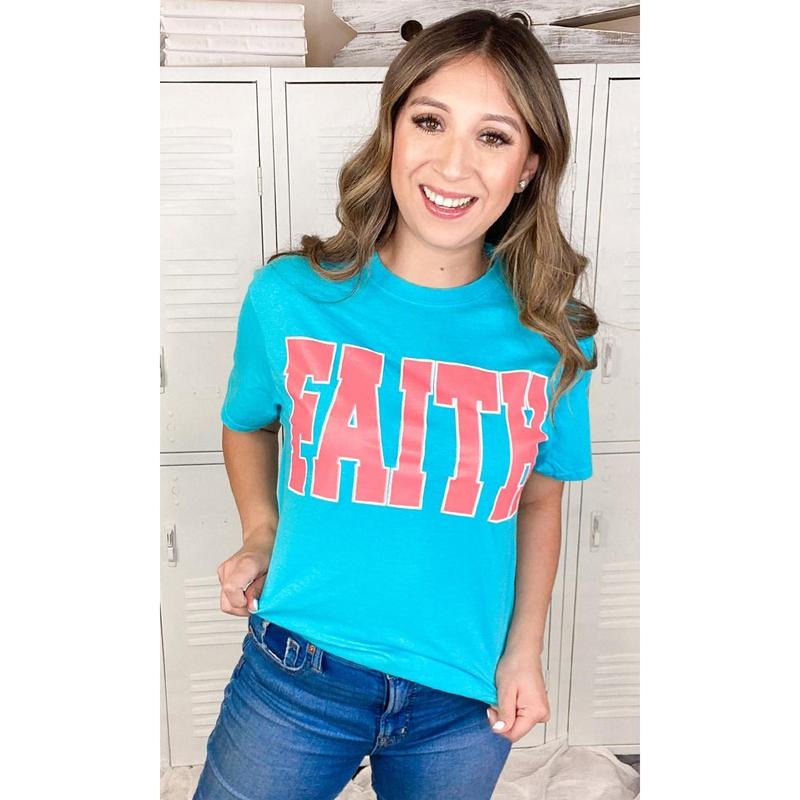 Big Letter FAITH T-Shirt Hoodie, Sweatshirt | DripVista.com