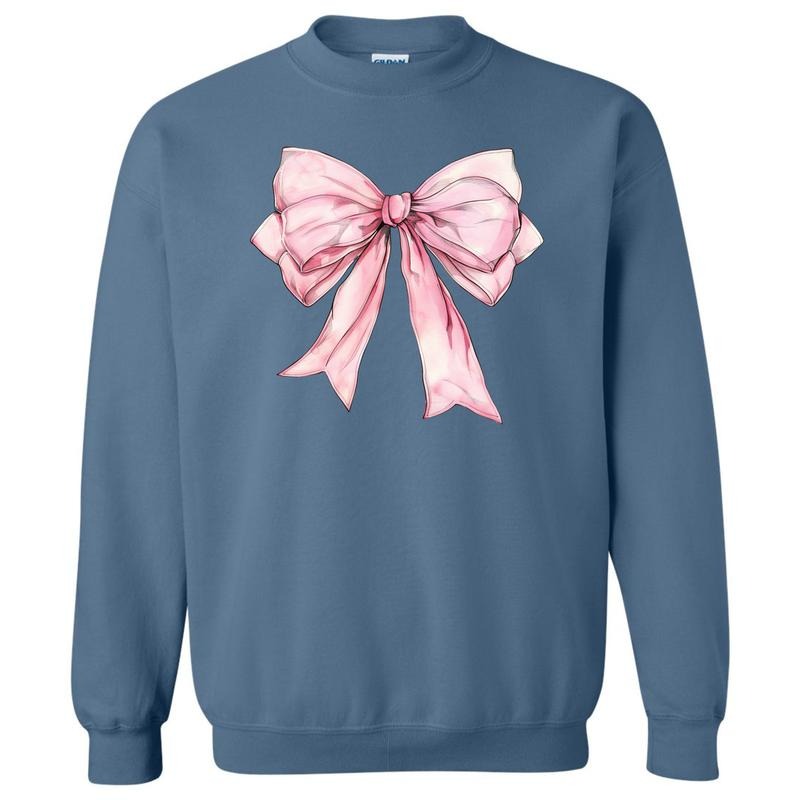 Big Pink Bow Sweatshirt 'NLB'