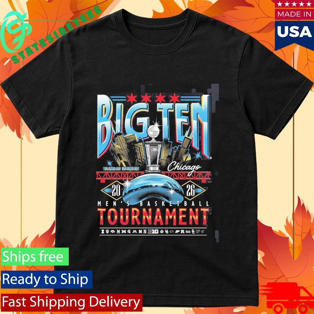 Big Ten Men’s Basketball Tournament 2026 Chicago Merch at United Center T-Shirt