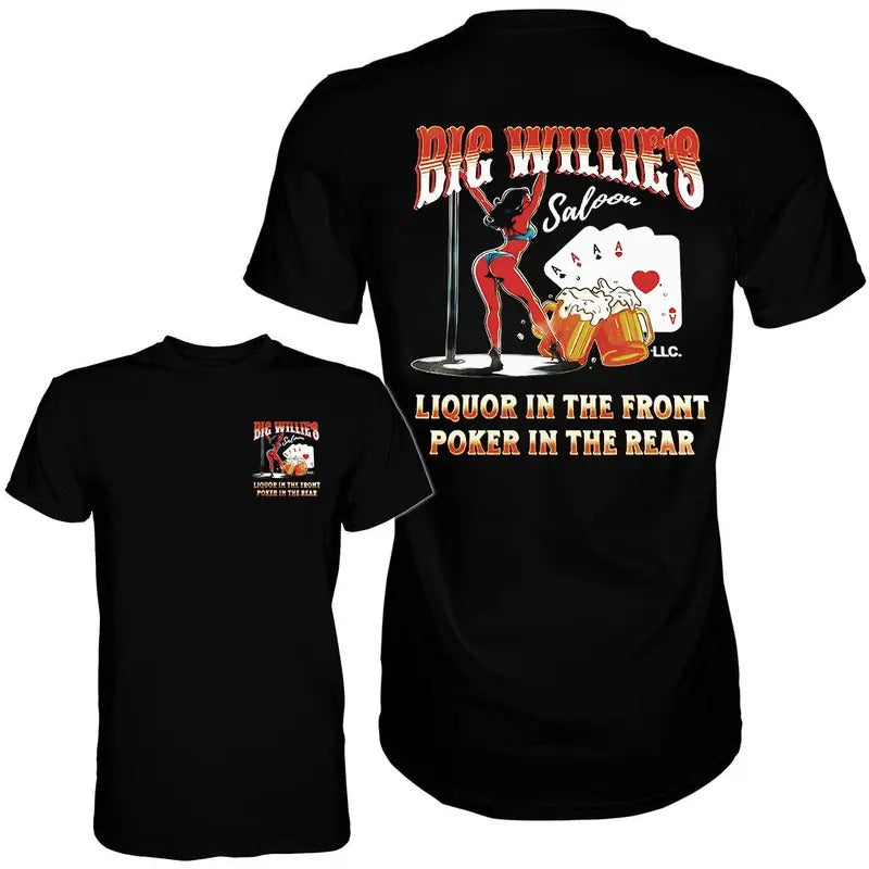 Big Willie's Saloon Unisex Tee Hoodie, Sweatshirt | DripVista.com