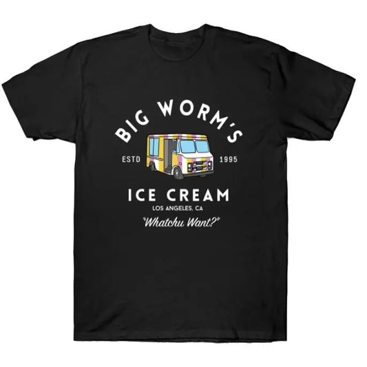 Big Worm's Ice Cream - "Whatchu Want?" - Los Angeles, CA T-Shirt Menswear Stylish 3000 BC clothes Top Love
