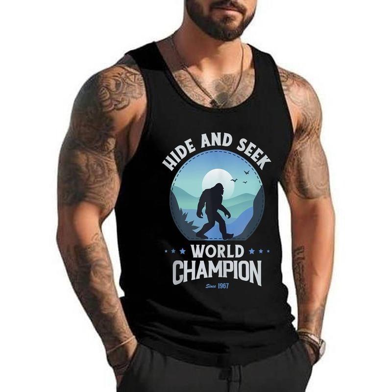 Bigfoot Hide and Seek Bigfoot Hide and Seek Champion Unisex Tank Top, Cotton, Size S-3XL T-Shirts, Hoodie, Sweatshirt
