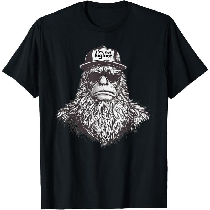 Bigfoot In Disguise Sunglasses Trucker Hat I'm Not Sasquatch T-Shirt made in usa Hoodie, Sweatshirt | DripVista.com