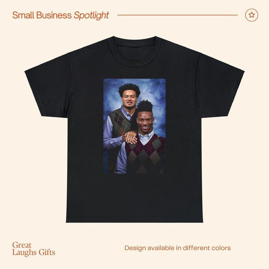 Bijan Robinson Tyler Allgeier Atlanta Falcons Funny T-Shirt, Christmas Gift Fathers Day Unisex Heavy Cotton T-Shirt