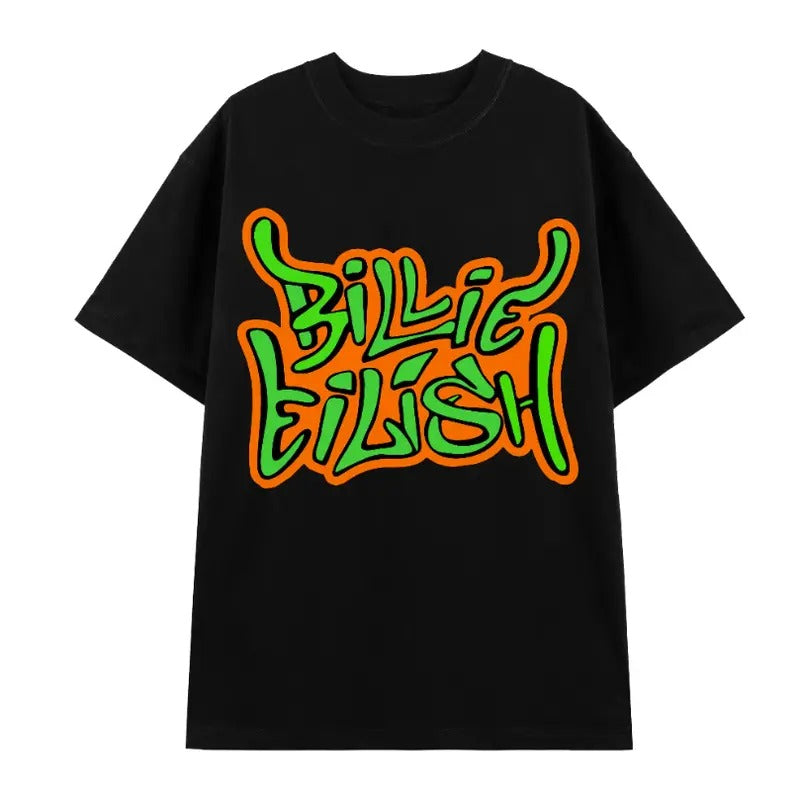 Billieee Eilishhh T-shirt, Graphic Tee Craze word logo