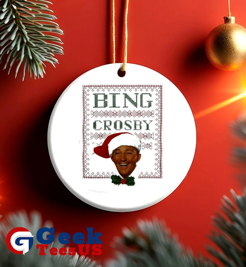 Bing Crosby ugly Christmas shirt