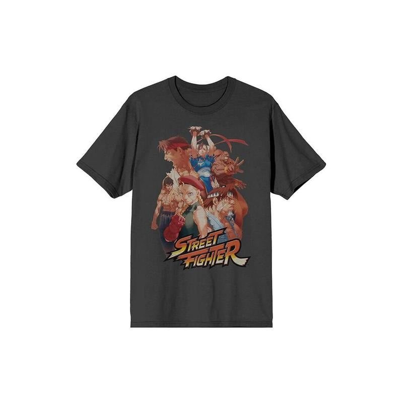 Bioworld Men's Street Fighter Characters Anime T-Shirt - Multicolor Hoodie, Sweatshirt | DripVista.com