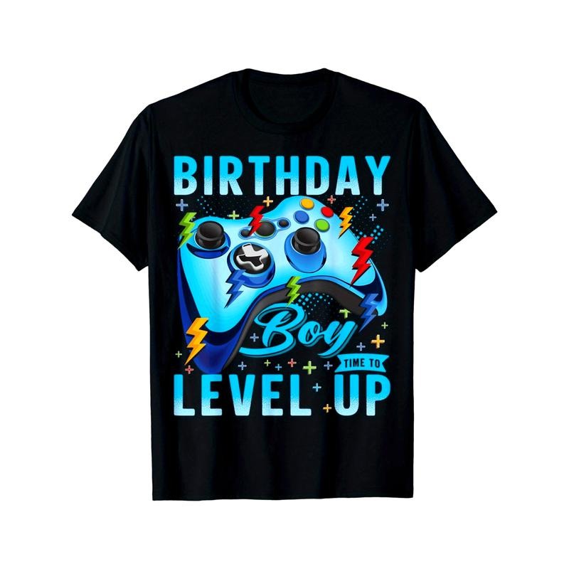 Birthday Boy Time to Level Up Video Game Birthday Gamer Boys T-Shirt made in usa Hoodie, Sweatshirt | DripVista.com