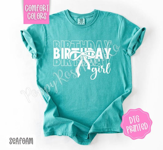Birthday Girl Shirt Comfort Colors, Cute Women's Tee, Trendy Party Tshirt, Gift for Her