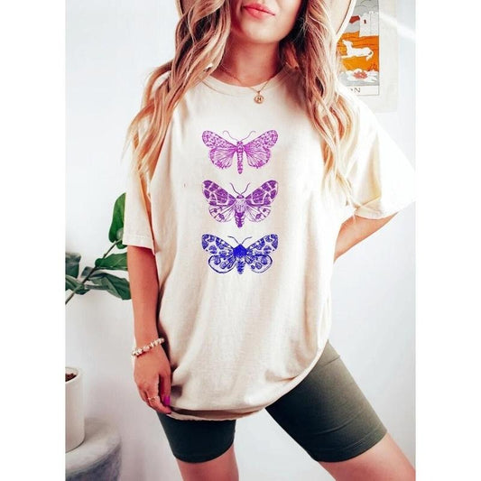 Bisexual Butterflies T Shirt Hoodie Sweater Subtle Bisexual Shirt Bisexual Tshirt Discreet Bisexual Bi Pride Bisexual Pride Subtle Bi Pride Queer