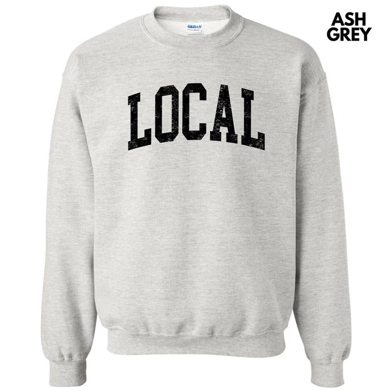 Black - Local Varsity Letter Sweatshirt 'NLB'