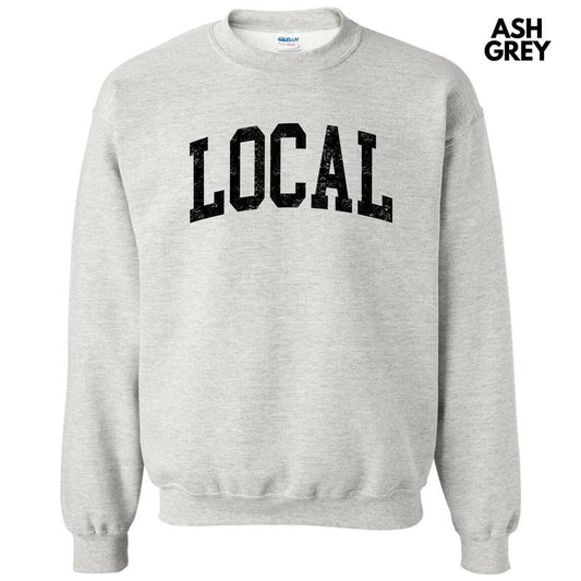 Black - Local Varsity Letter Sweatshirt 'NLB'