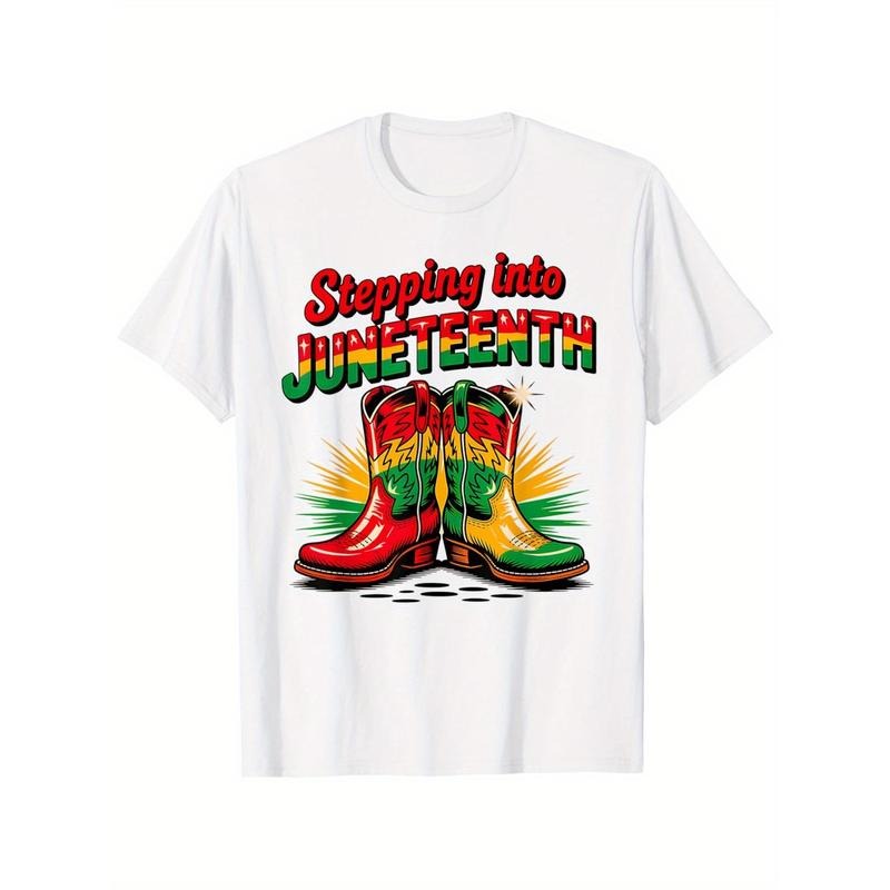 Men'WB shield Juneteenth Freedom Celebration T-Shirt