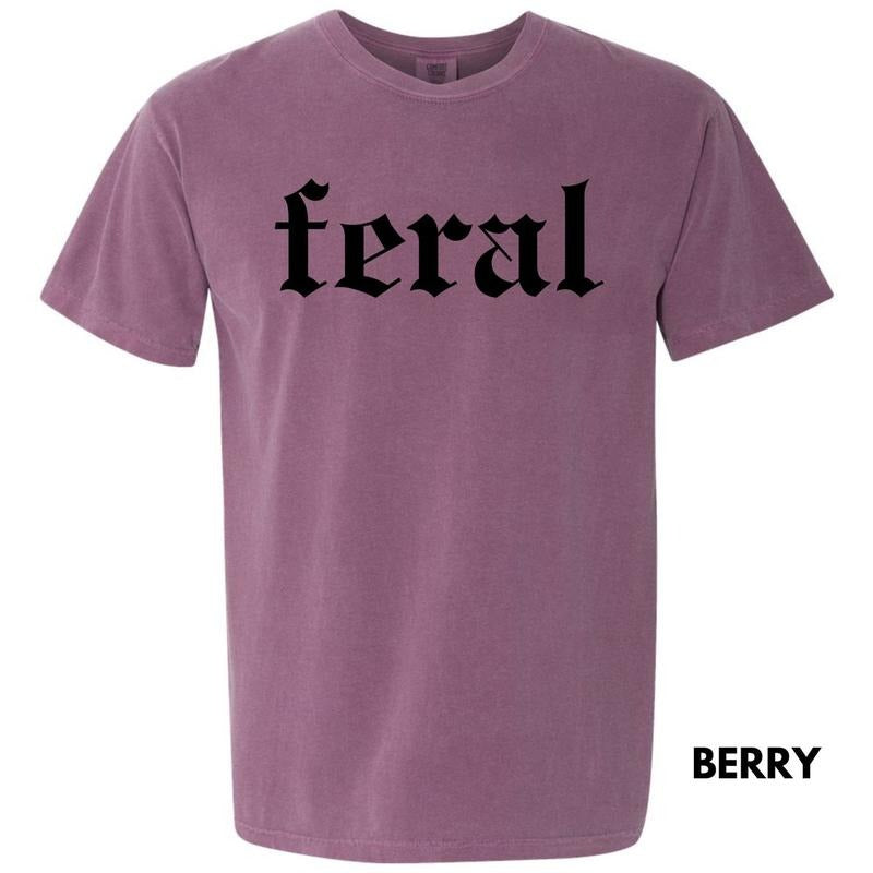 Black FERAL Comfort Colors T-Shirt 'NLB'