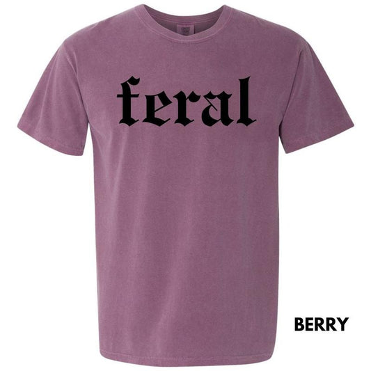Black FERAL Comfort Colors T-Shirt 'NLB'