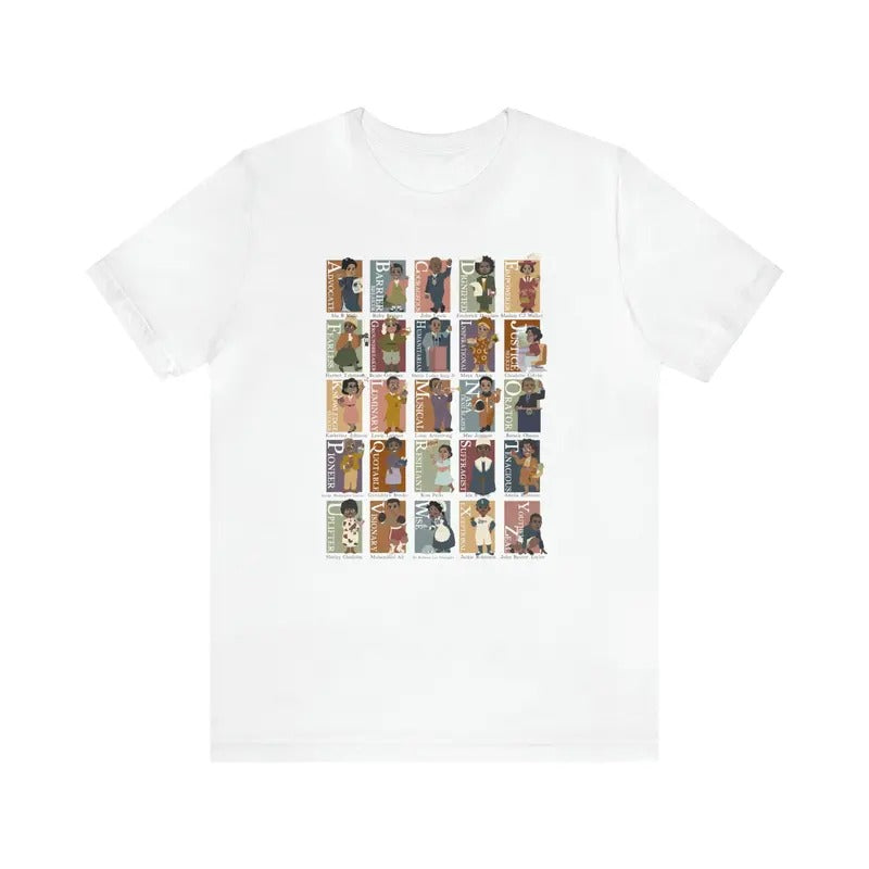 Black History ABCs Unisex Shirt, Black American History TShirt, Black History Month Graphic Tee