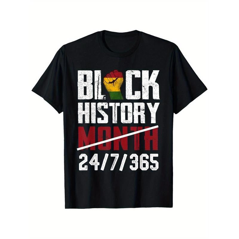 Black History Month African American Pride T-Shirt African T-shirt 100% Pure Cotton Gift For Men Women Dad Mom Gunpla...