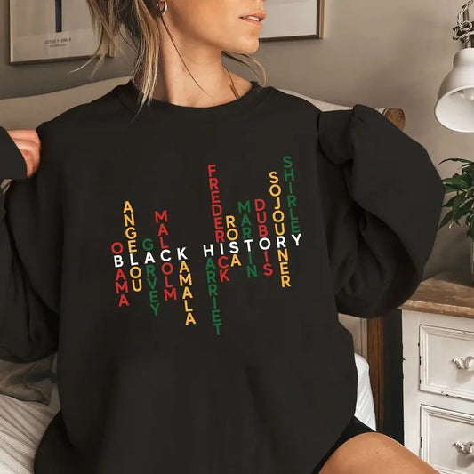 Black History Month Sweatshirt, Celebrate School Black History Sweater, Black Leaders Shirt, Melanin Empowerment Tee