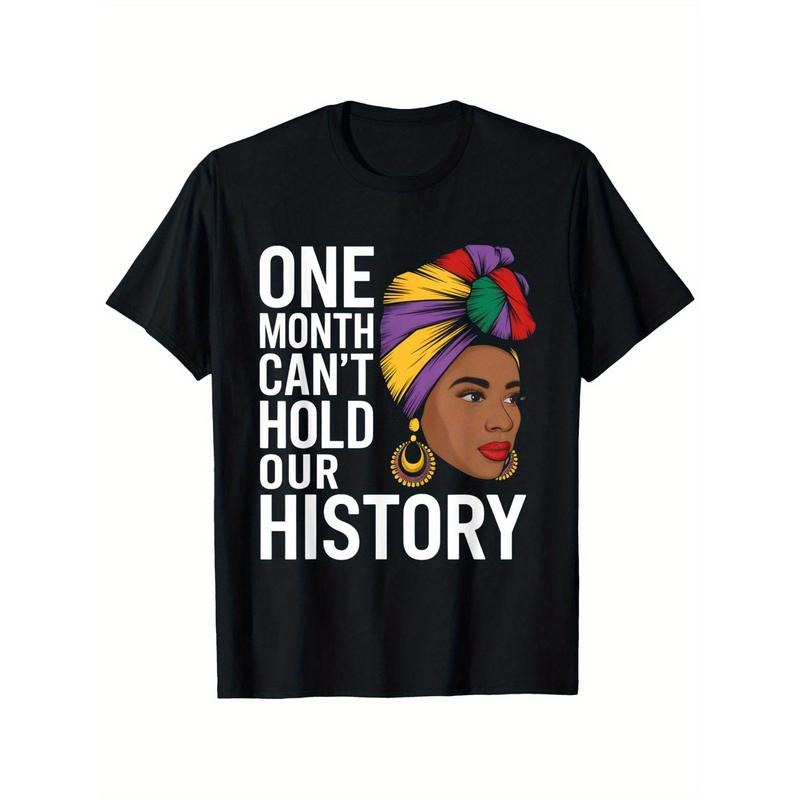 Black History Month T-Shirt - African American Juneteenth Design with "Straw hat pirates Month Can Swoosh Hold Our...
