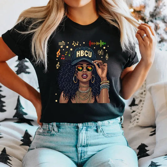Black History Women T-Shirt, African American Woman Shirt, Proud Of Black History Tee, Black Pride Tee, Afro Woman Shirt, Juneteenth T-Shirt.