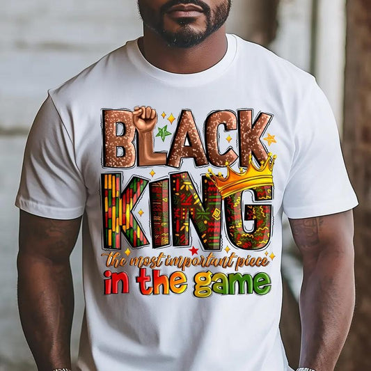 Black King The Most Important Piece In The game Shirt, Juneteenth 1865 Gift, BLM, Black Power, Black History Tee