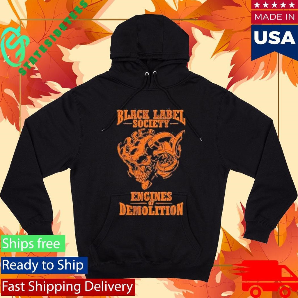 Black Label Society Engines Of Demolition Skully Shirt