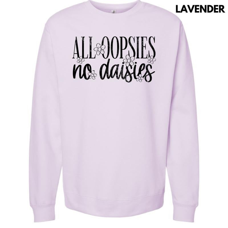 Black Oopsie Daisies Sweatshirt 'NLB'
