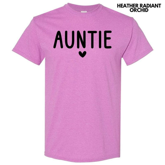 Black Simple Auntie Gildan Short Sleeve T-Shirt 'NLB'