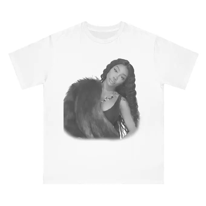 Black White SZA Tee, Gift Shirt Classic Cotton Top Hoodie, Sweatshirt | DripVista.com